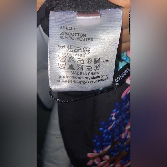 Burryco Floral Folklore Blouse Dress V Neck - Picture 11 of 16